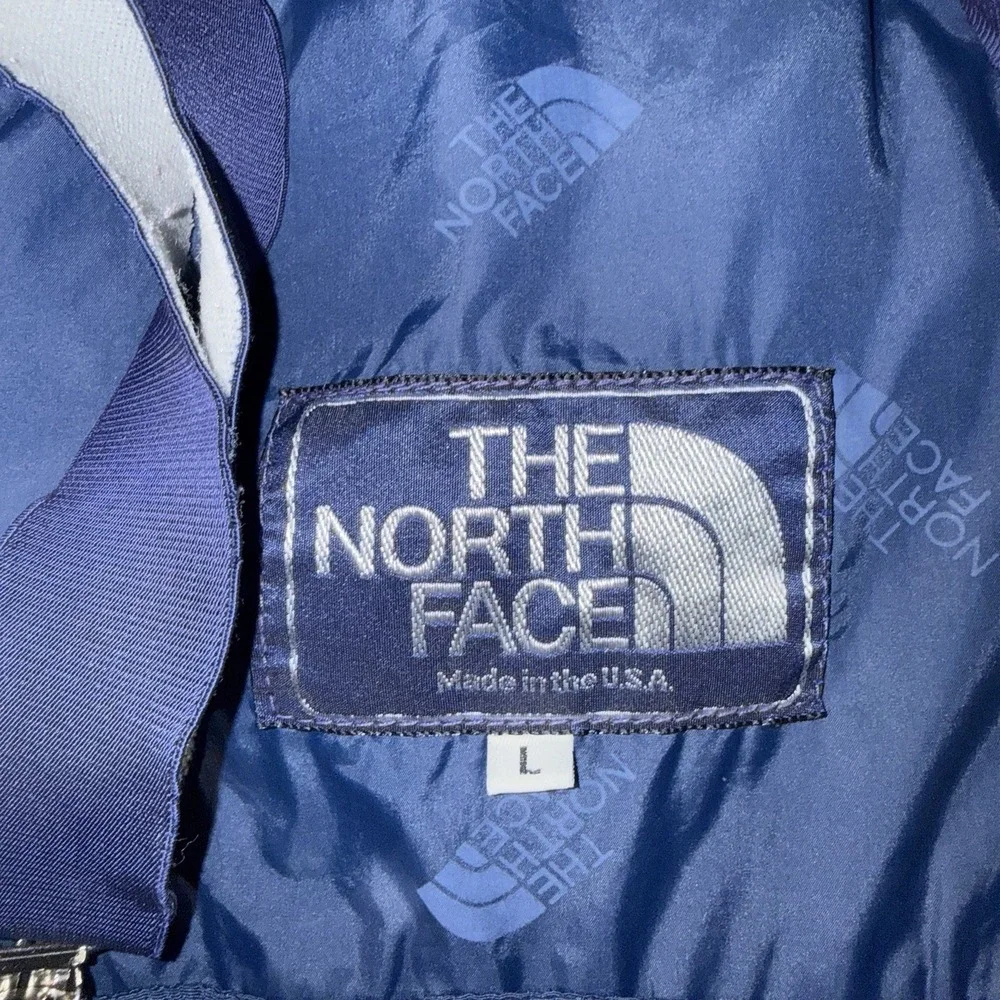 The North Face Blue Insulated Snow Bib Pants L Waist 34 Inseam 30 Ski